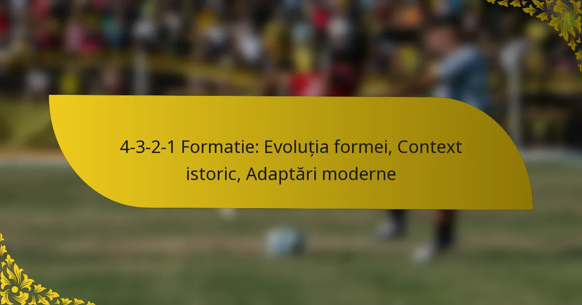 4-3-2-1 Formatie: Evoluția formei, Context istoric, Adaptări moderne