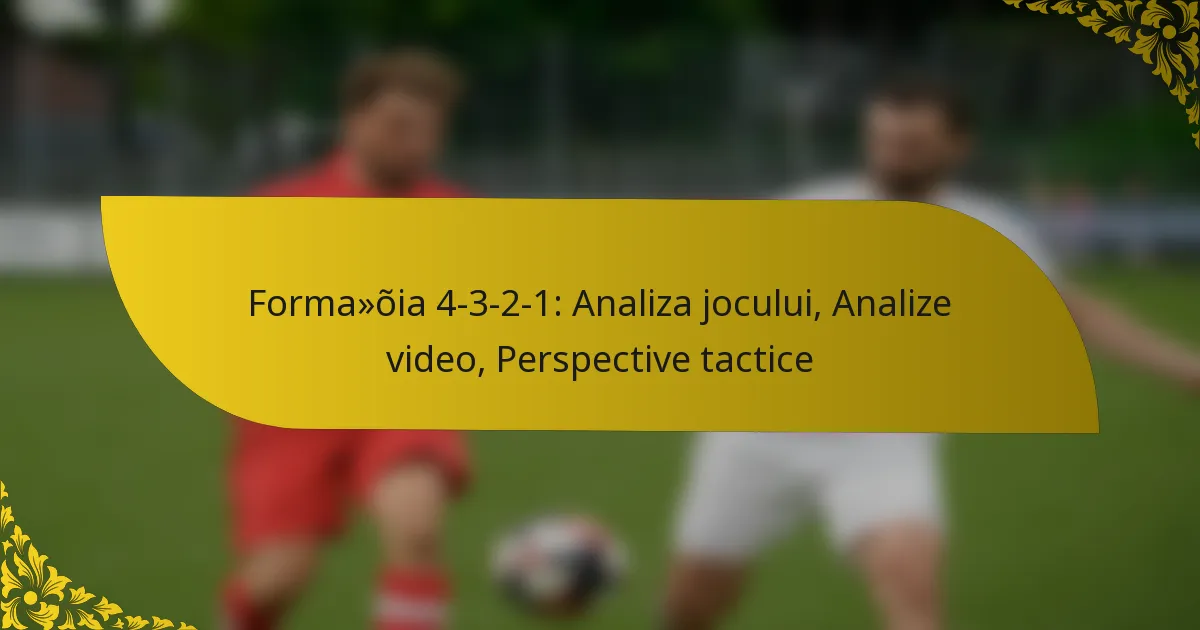 Formația 4-3-2-1: Analiza jocului, Analize video, Perspective tactice